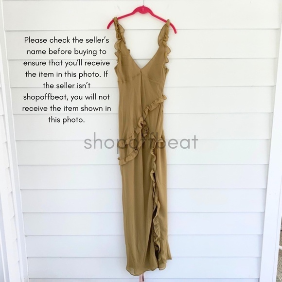 NEW House of CB Pixie Dress Olive Large - Picture 14 of 16